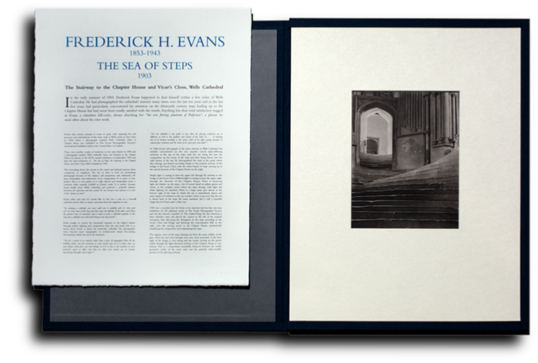 Frederick H. Evans - 31-Studio Platinum Prints Folio - contents