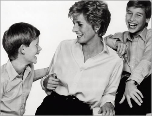 © John Swannell - Diana Princess of Wales, Prince Harry & Prince William - 31-Studio Platinum Print