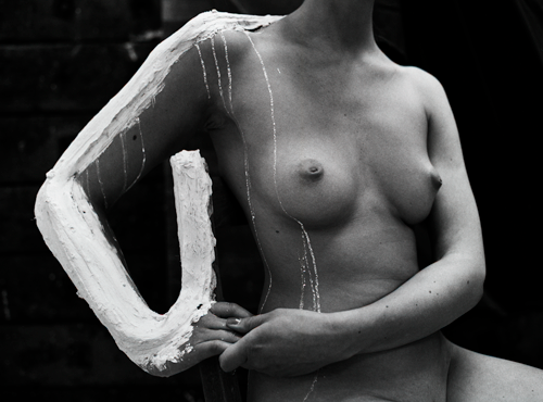 © Max Caffell - Seated Torso - 31-Studio Platinum Print
