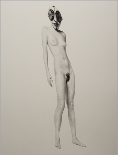© Dazeley - Amanda with Mask - 31-Studio Platinum Print